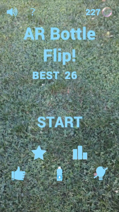 Emulate iPhone app AR Bottle Flip! using MyAndroid