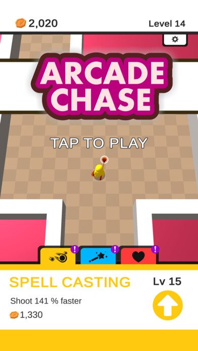 Emulate iPhone app Arcade Chase using MyAndroid