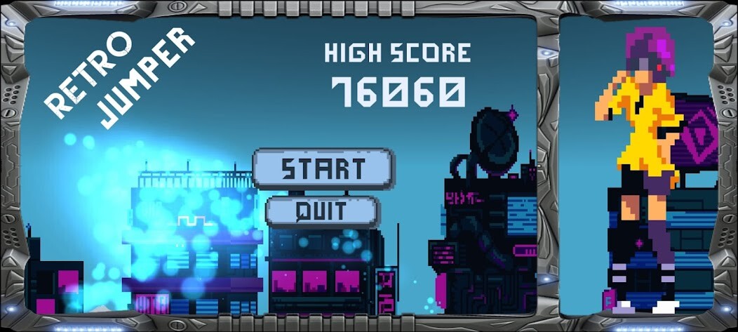 Run android online APK Arcade Retro Jumper 2D from MyAndroid or emulate Arcade Retro Jumper 2D using MyAndroid