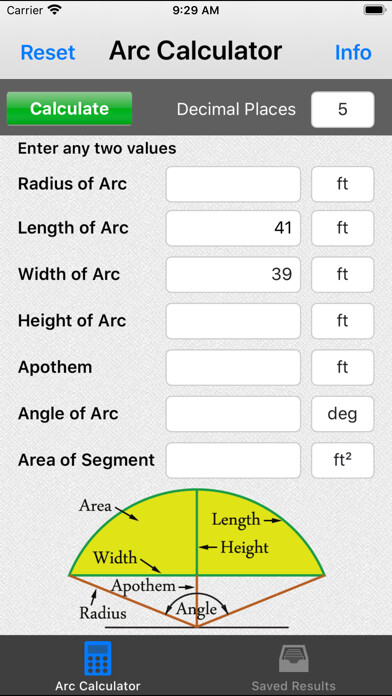 Emulate iPhone app ArcCalc using MyAndroid Emulate iPhone app ArcCalc using MyAndroid
