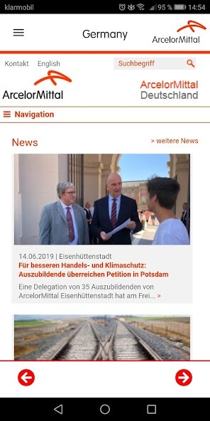 Run android online APK ArcelorMittal Germany App from MyAndroid or emulate ArcelorMittal Germany App using MyAndroid