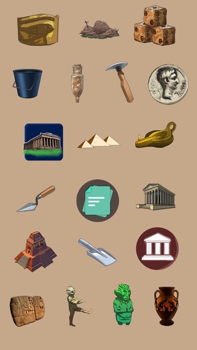 Emulate iPhone app Archaeology Emoji Stickers using MyAndroid