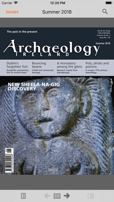 Emulate iPhone app Archaeology Ireland using MyAndroid