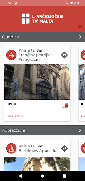 Emulate iPhone app Archdiocese of Malta using MyAndroid Emulate iPhone app Archdiocese of Malta using MyAndroid