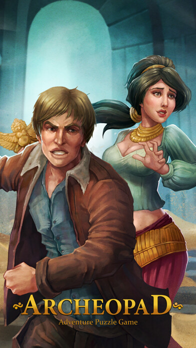 Emulate iPhone app Archeopad free - adventure puzzle game using MyAndroid