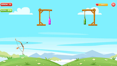 Emulate iPhone app Archery Bottle Shooter using MyAndroid
