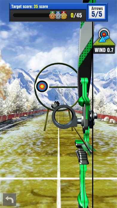 Emulate iPhone app Archery Club - Shooting Game using MyAndroid