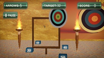 Emulate iPhone app Archery Targets Super Hit using MyAndroid