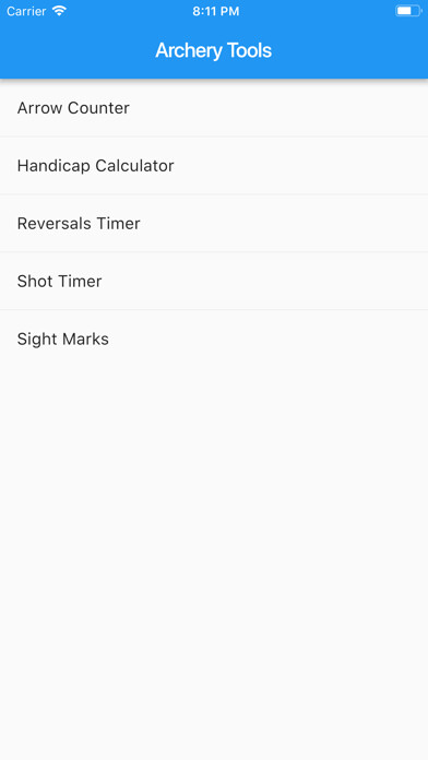 Emulate iPhone app Archery Tools using MyAndroid