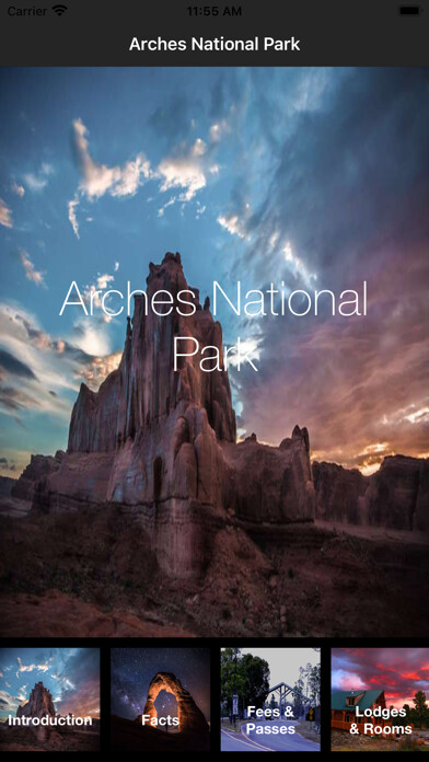 Emulate iPhone app Arches-National-Park using MyAndroid