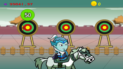 Emulate iPhone app Arclding Archery small yellow using MyAndroid