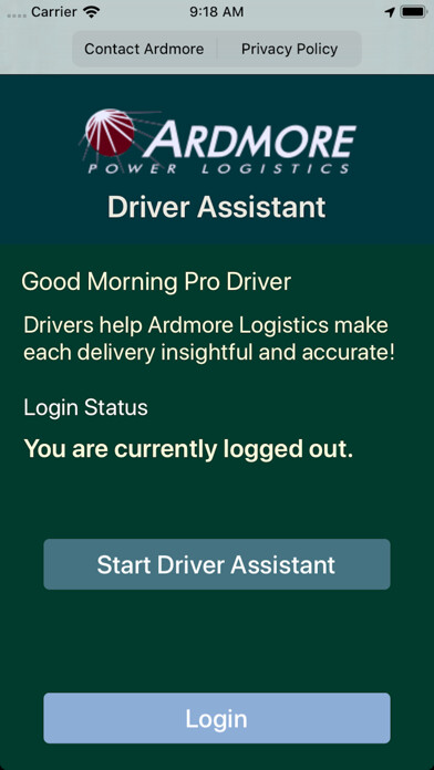 Emulate iPhone app Ardmore Driver Assistant using MyAndroid Emulate iPhone app Ardmore Driver Assistant using MyAndroid