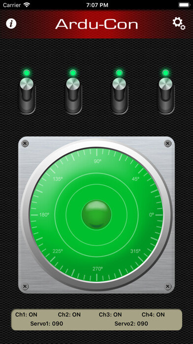 Emulate iPhone app Ardu-Con - Arduino Controller using MyAndroid Emulate iPhone app Ardu-Con - Arduino Controller using MyAndroid