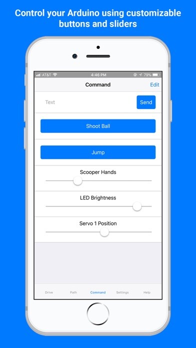 Emulate iPhone app ArduinoBlue using MyAndroid