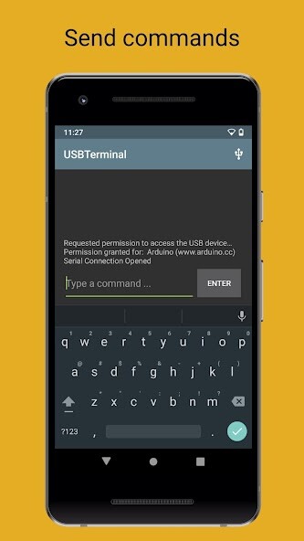 Emulate Arduino USB Terminal (Open Source) from MyAndroid or run Arduino USB Terminal (Open Source) using MyAndroid