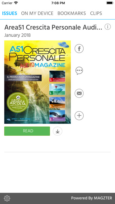 Emulate iPhone app Area51 Crescita Personale Audi using MyAndroid