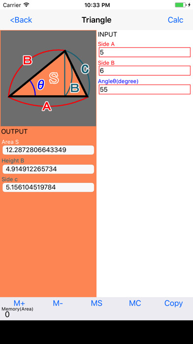 Emulate iPhone app AreaCalculator byNSDev using MyAndroid Emulate iPhone app AreaCalculator byNSDev using MyAndroid