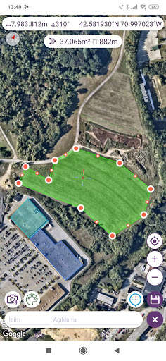 Run android online APK Area & Distance Measure from MyAndroid or emulate Area & Distance Measure using MyAndroid