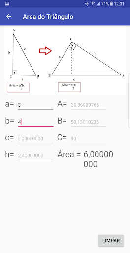 Run android online APK Area do Triangulo from MyAndroid or emulate Area do Triangulo using MyAndroid