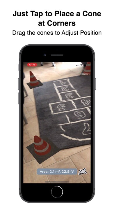 Emulate iPhone app Area Measure using MyAndroid