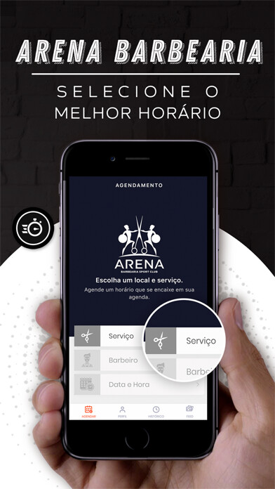Emulate iPhone app Arena Barbearia Teresina using MyAndroid Emulate iPhone app Arena Barbearia Teresina using MyAndroid