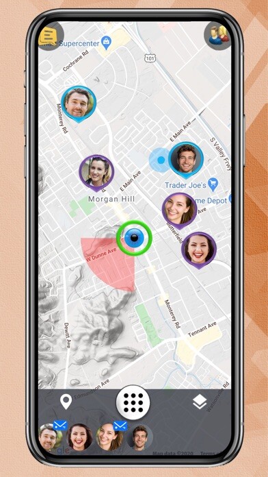 Emulate iPhone app Are You Here? using MyAndroid