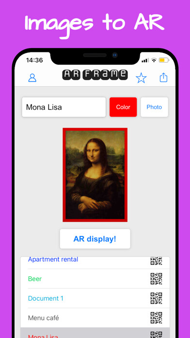 Emulate iPhone app AR Frame - 3D photo to AR using MyAndroid