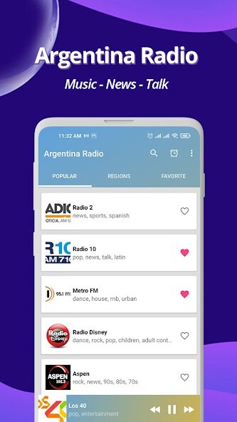 Run android online APK Argentina Radio - Online FM from MyAndroid or emulate Argentina Radio - Online FM using MyAndroid