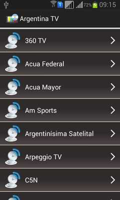 Emulate Android APK Argentina TV Channels Online