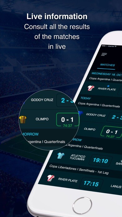 Emulate iPhone app Argentinian soccer using MyAndroid Emulate iPhone app Argentinian soccer using MyAndroid