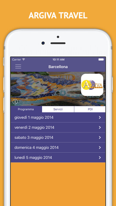 Emulate iPhone app Argiva Travel using MyAndroid