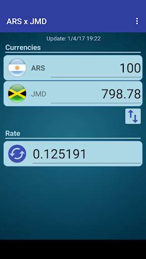 Run android online APK Arg. Peso x Jamaican Dollar from MyAndroid or emulate Arg. Peso x Jamaican Dollar using MyAndroid