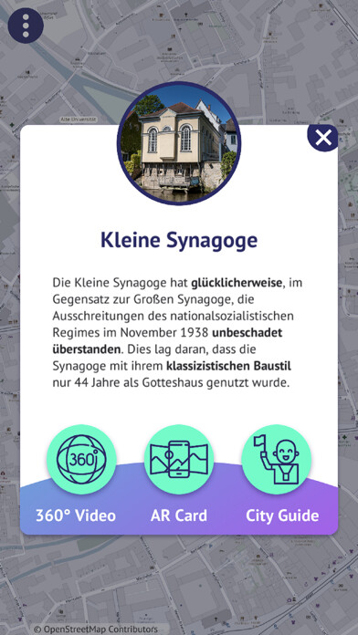 Emulate iPhone app AR Guide Erfurt using MyAndroid