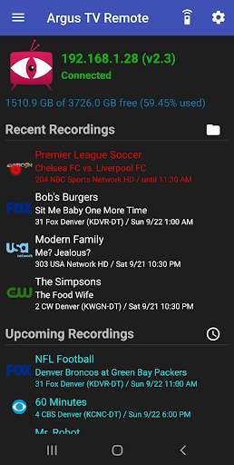 Run android online APK Argus TV Remote from MyAndroid or emulate Argus TV Remote using MyAndroid