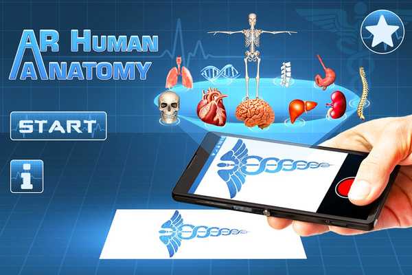 Emulate Android APK AR Human anatomy