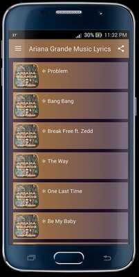 Emulate Android APK Ariana Grande Music Lyrics