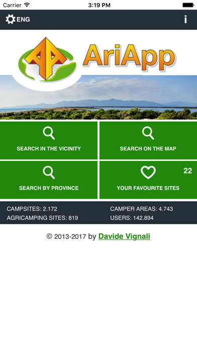 Emulate iPhone app AriApp - Campsites and Camper Areas in Italy using MyAndroid Emulate iPhone app AriApp - Campsites and Camper Areas in Italy using MyAndroid