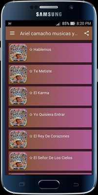 Emulate Android APK Ariel camacho musics and lyric