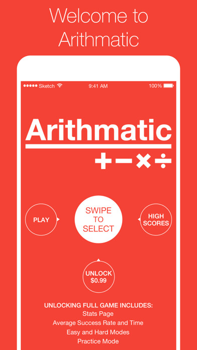 Emulate iPhone app Arithmatic - Master Your Mental Math! using MyAndroid Emulate iPhone app Arithmatic - Master Your Mental Math! using MyAndroid