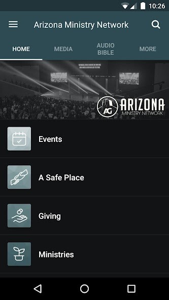 Emulate iPhone app Arizona Ministry Network using MyAndroid Emulate iPhone app Arizona Ministry Network using MyAndroid