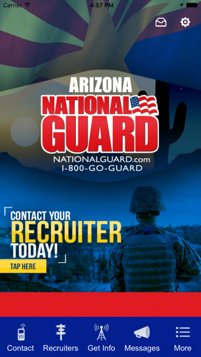 Emulate iPhone app Arizona National Guard using MyAndroid