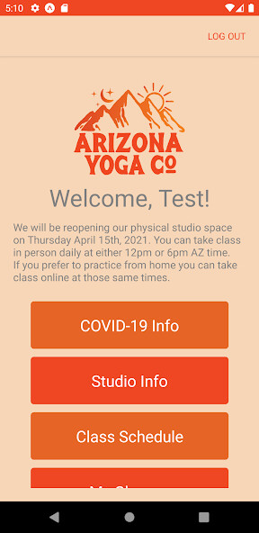 Run android online APK Arizona Yoga Co. from MyAndroid or emulate Arizona Yoga Co. using MyAndroid
