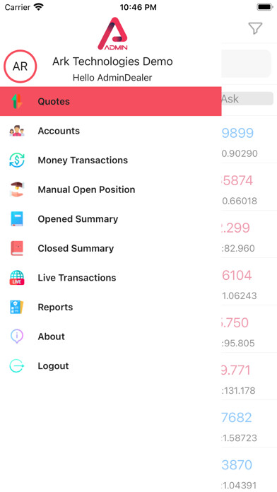 Emulate iPhone app Ark Admin using MyAndroid