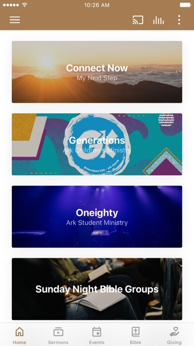 Emulate iPhone app Ark Church Wichita using MyAndroid Emulate iPhone app Ark Church Wichita using MyAndroid