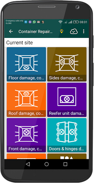 Emulate Android APK arl Container Repair Estimator