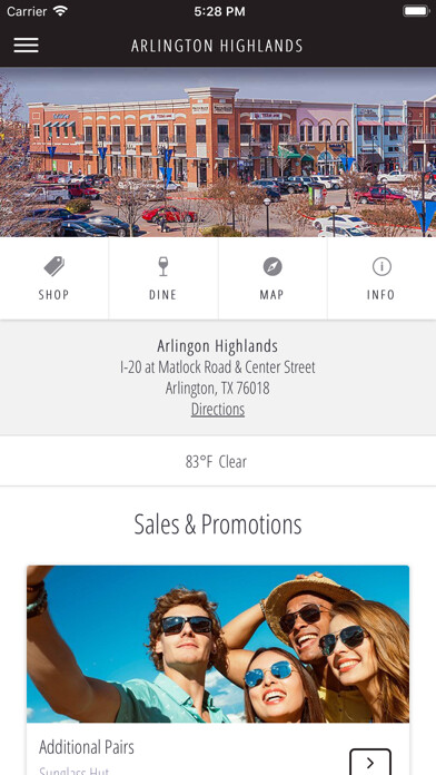 Emulate iPhone app Arlington Highlands using MyAndroid