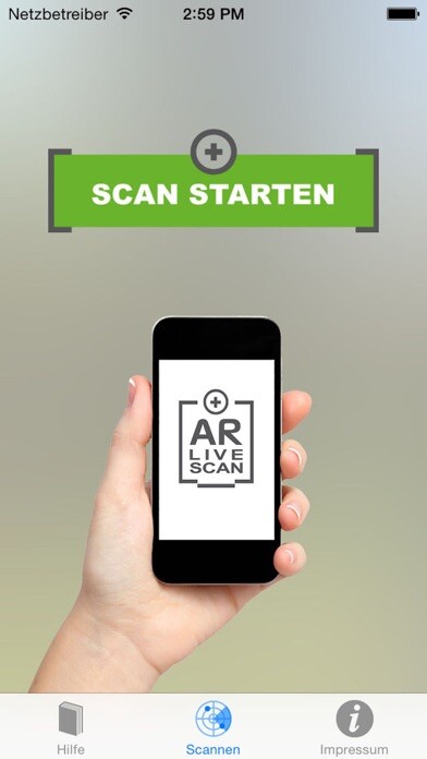 Emulate iPhone app AR-LiveScan using MyAndroid