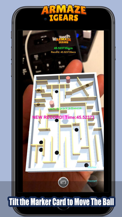 Emulate iPhone app ARMAZE - Roll the ball AR using MyAndroid Emulate iPhone app ARMAZE - Roll the ball AR using MyAndroid