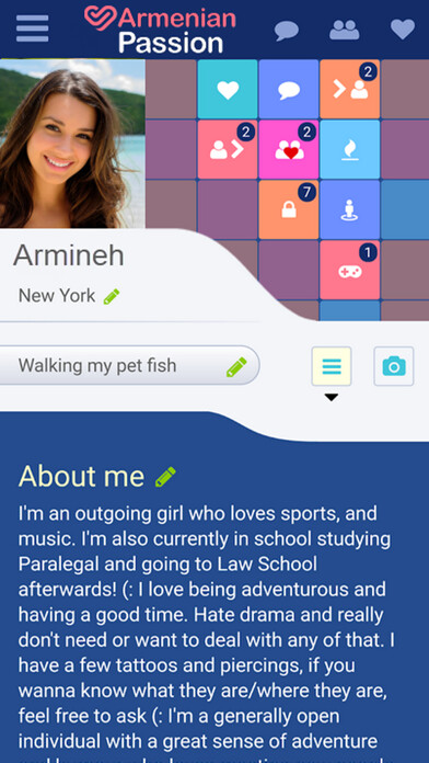 Emulate iPhone app Armenian Passion - Dating Site using MyAndroid