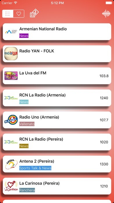 Emulate iPhone app Armenian Radio FM - AM using MyAndroid
